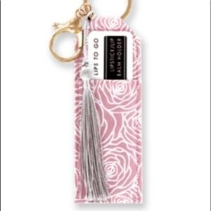 Olivia Moss lip balm holder key chain